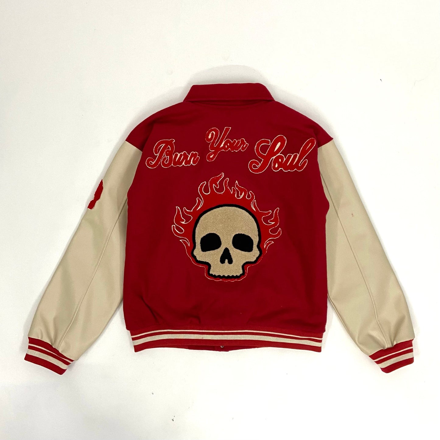 Burn your soul varsity jacket - theflames