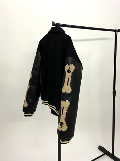 Bones varsity jacket - theflames