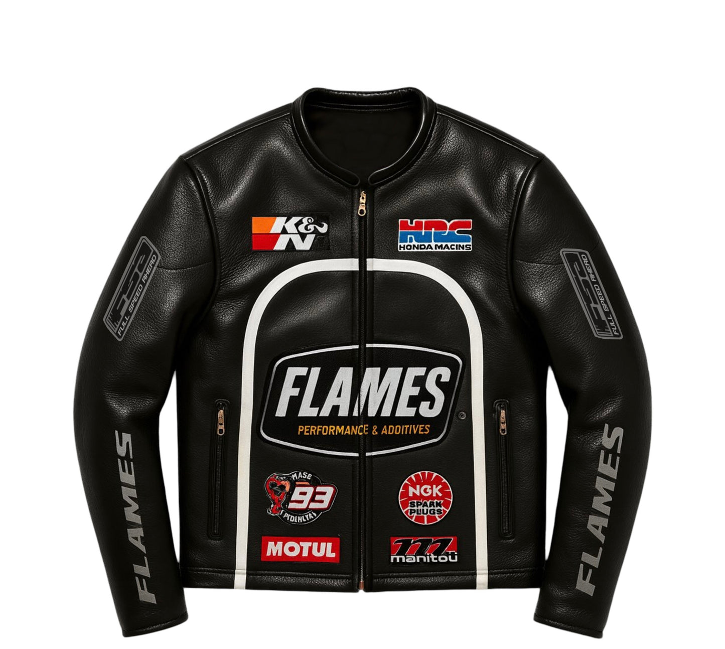 BLACK-WHITE RACING JACKET