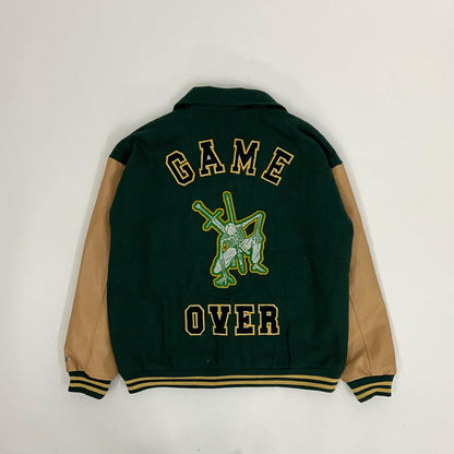 GAME - OVER collar varsity jacket - theflames