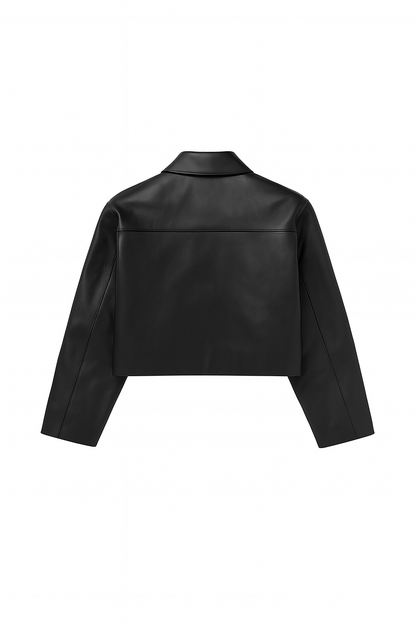 BLACK LEATHER JACKET