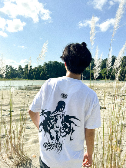 "SINNER" WHITE OVERSIZE TSHIRT