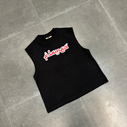 FLAMES TANK SWEATSHIRT