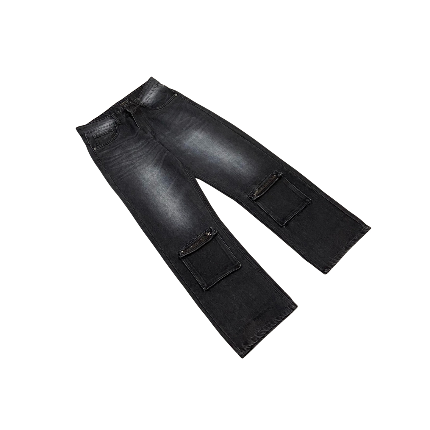 BLACK WASHED JEANS