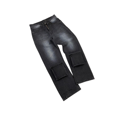 BLACK WASHED JEANS