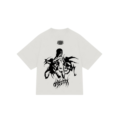 "SINNER" WHITE OVERSIZE TSHIRT