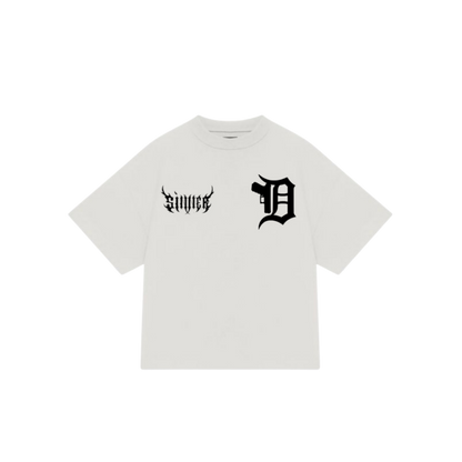 "SINNER" WHITE OVERSIZE TSHIRT