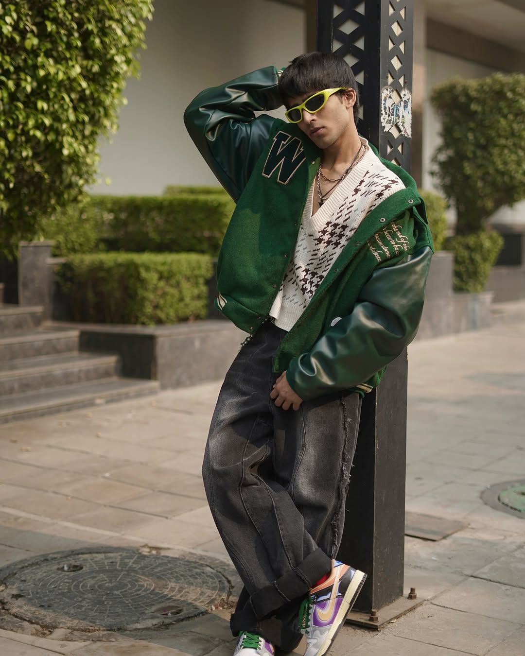 GREEN VARSITY JACKET